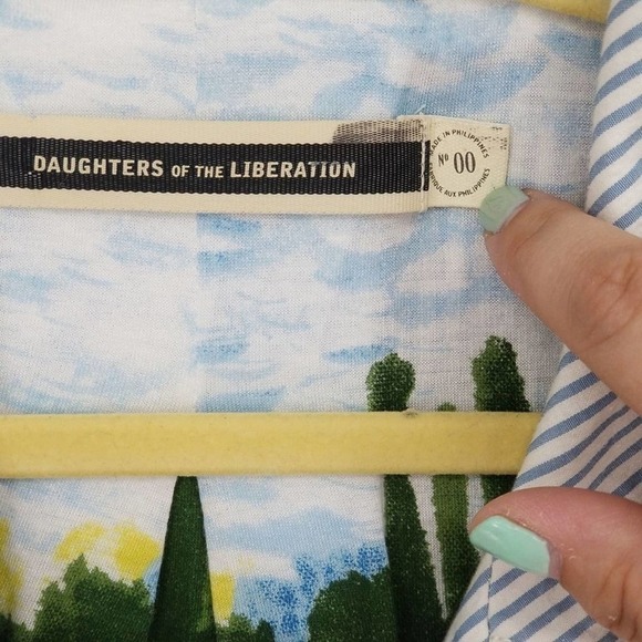 Anthropologie Daughters Of The Liberation Thursday Stripe Crop Jacket Size 00 - Picture 5 of 7